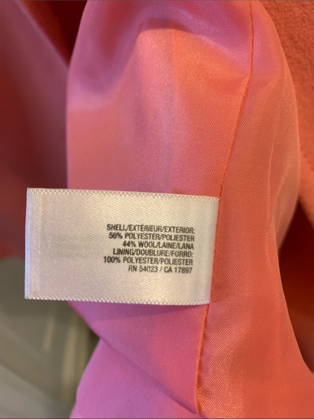 Old Navy Coral Double-Breasted Peacoat - Picture 8 of 8